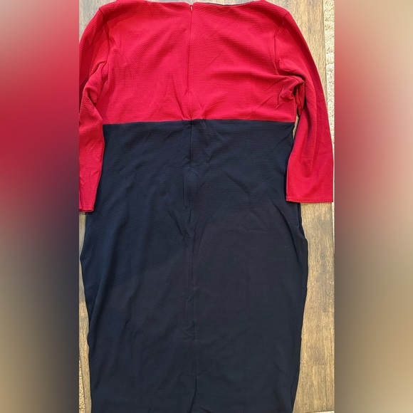 City Goddess Color Block Midi Dress Plus Size - Picture 5 of 7